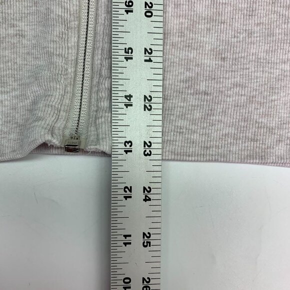 Athleta Women's Balance Stretch Heathered Full Zip Thumbhole‎ Sweatshirt Size XL - Picture 13 of 13